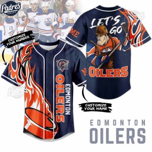 NHL Edmonton Oilers Baseball Jersey 1
