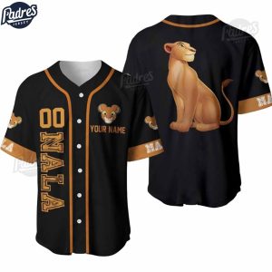 Nala Lion King Black Orange Disney Baseball Jersey 1