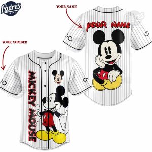 Personalized Mickey Mouse Disney Baseball Jersey Style 1