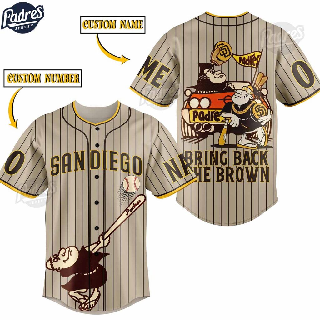 San Diego Padres Custom Baseball Jersey Style