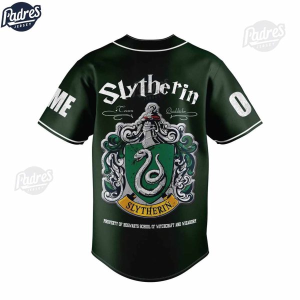 Slytherin Quidditch Harry Potter Custom Baseball Jersey 4