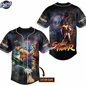 Street Fighter Ryu Custom Baseball Jersey 1