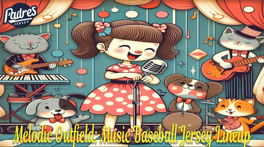 Melodic Outfield: Music Baseball Jersey Lineup