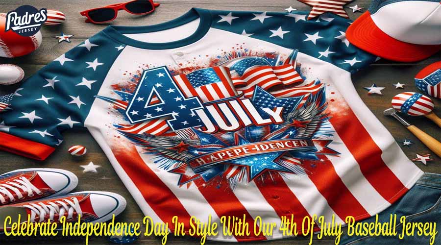 Celebrate Independence Day In Style With Our 4th Of July Baseball Jersey