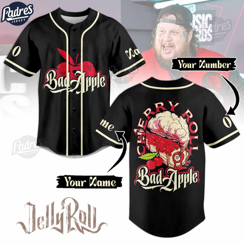 Jelly Roll Bad Apple Custom Baseball Jersey Style