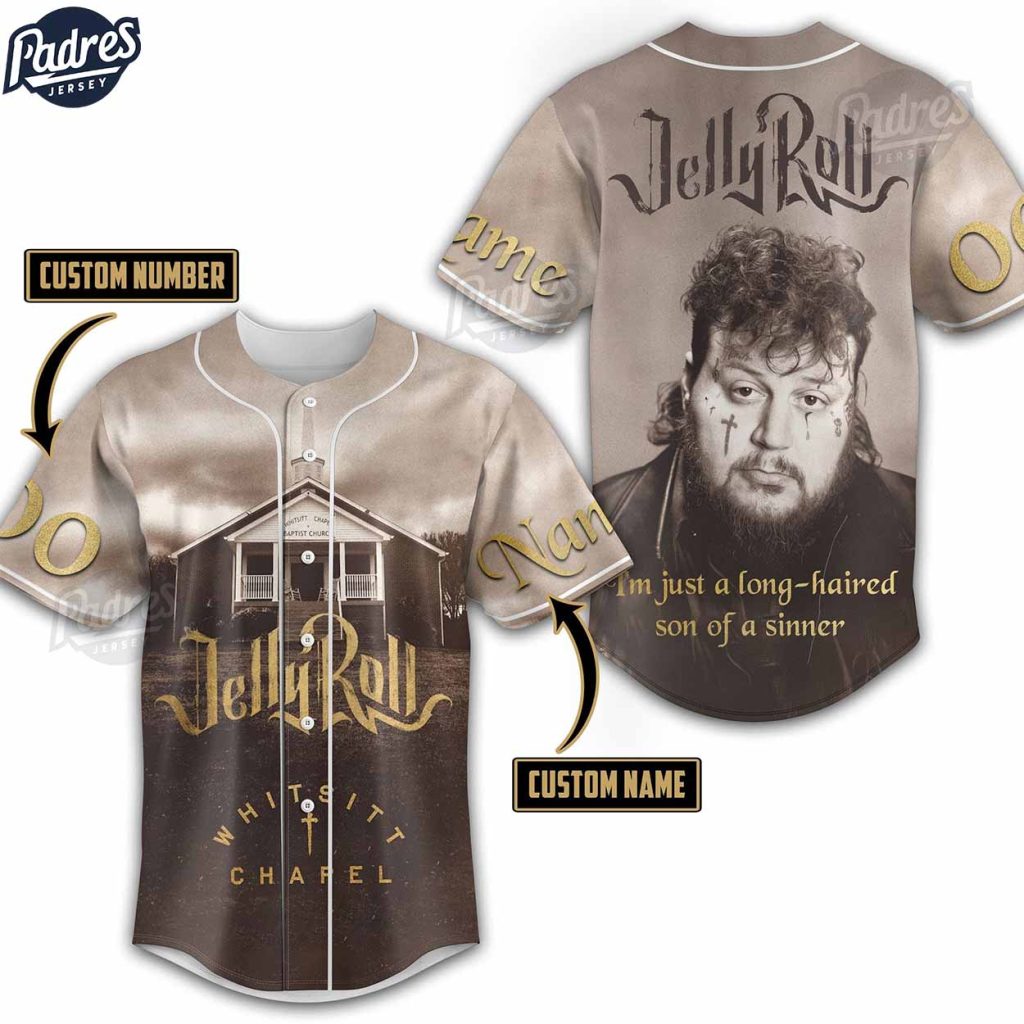 Jelly Roll Whitsitt Chapel Custom Baseball Jersey For Fan