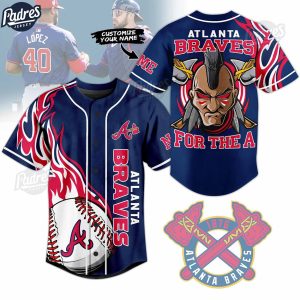Atlanta Braves Personalized MLB Baseball Jersey 1