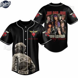 Bon Jovi Legendary Forever In My Heart Custom Baseball Jersey 1