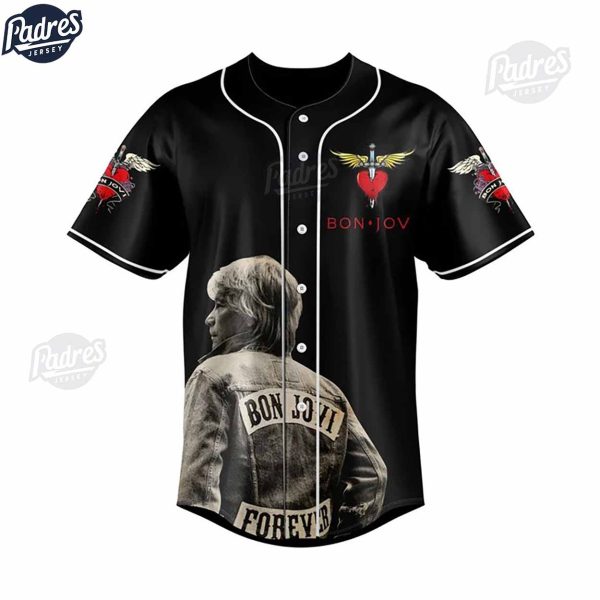 Bon Jovi Legendary Forever In My Heart Custom Baseball Jersey 2