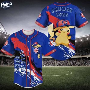 Chicago Cubs Pikachu Baseball Jersey