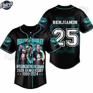 Custom 25Th Anniversary 1999 2024 Breaking Benjamin Baseball Jersey 1
