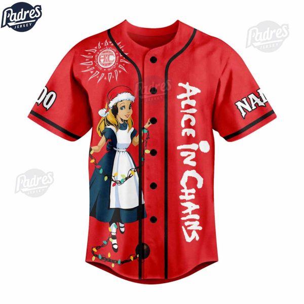 Custom Christmas Alice In Chains Baseball Jersey Style 2