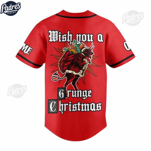 Custom Christmas Alice In Chains Baseball Jersey Style 3
