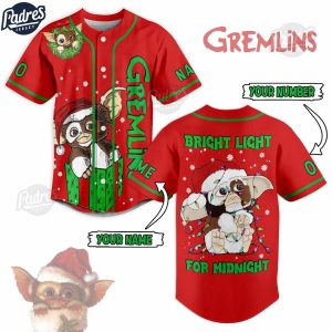 Custom Christmas Gremlins Gizmo Baseball Jersey 1