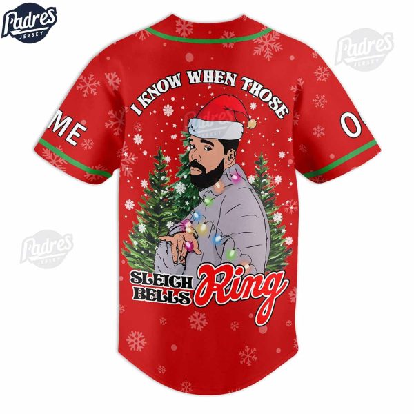 Custom Christmas Happy Holi Drake Baseball Jersey 3