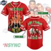 Custom Christmas NSYNC Tour Baseball Jersey 1