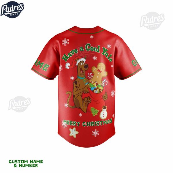 Custom Christmas Scooby Doo Tis The Season To Be Merry Baseball Jersey 3