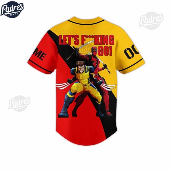 Custom Deadpool Wolverine Baseball Jersey Style Gift 2