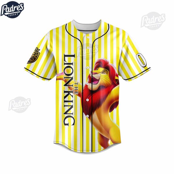 Custom Disney Simba Lion King Baseball Jersey 2