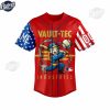 Custom Fallout Vault Tec MLB Red Baseball Jersey Style 2
