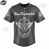 Custom Foo Fighter Grey Baseball Jersey Style 2