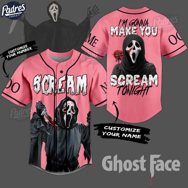 Custom Happy Valentine Scream Baseball Jersey 1