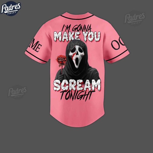 Custom Happy Valentine Scream Baseball Jersey 2