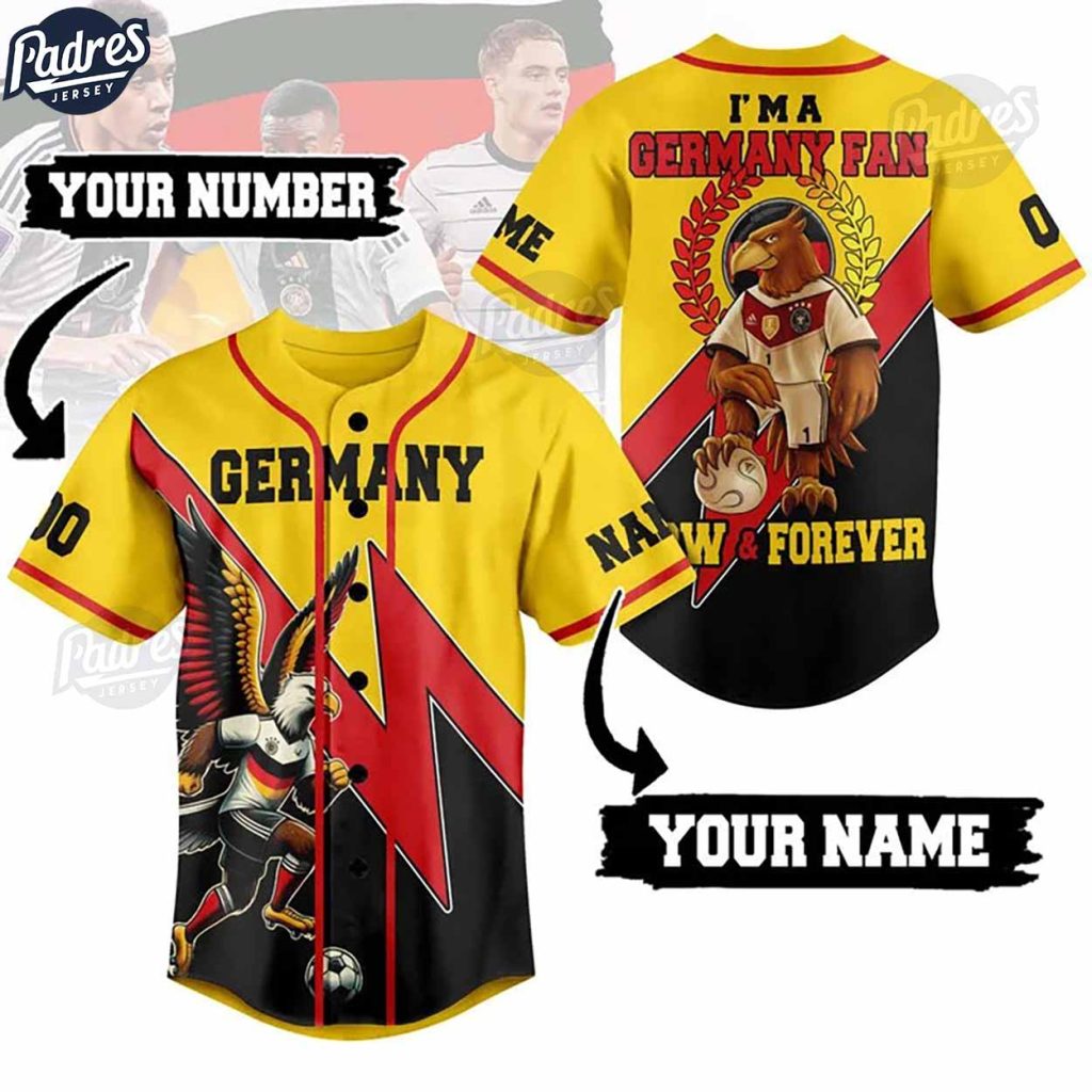 Custom I Am Germany Fan Baseball Jersey Style