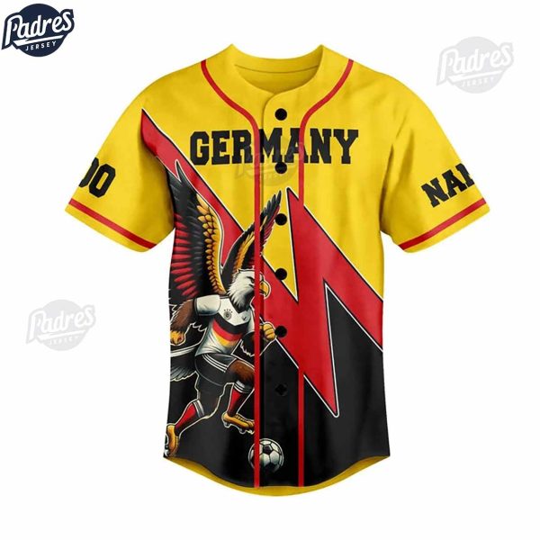 Custom I Am Germany Fan Baseball Jersey Style 2