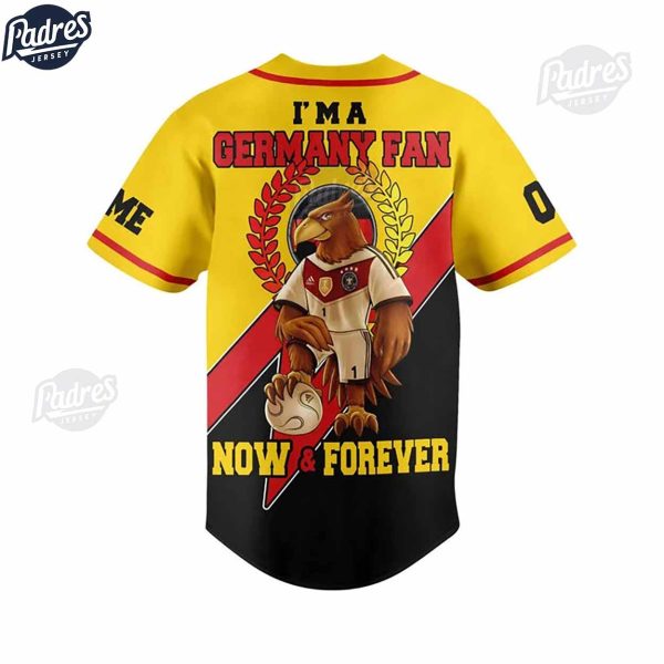 Custom I Am Germany Fan Baseball Jersey Style 3