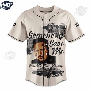 Custom Jelly Roll Somebody Save Me Baseball Jersey For Fans 1