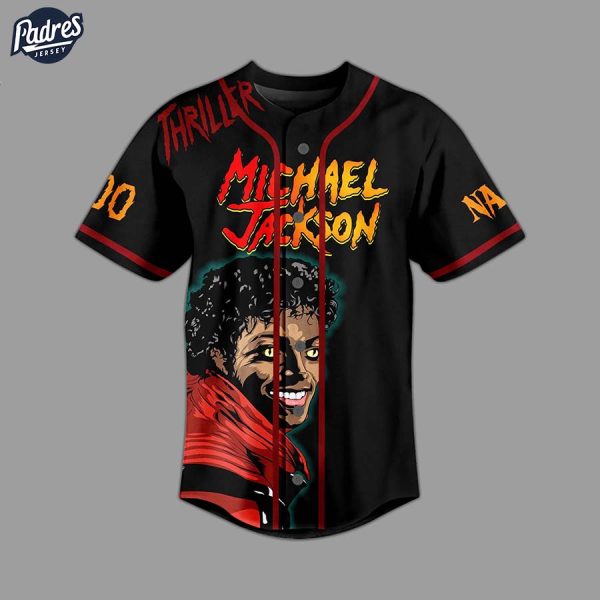 Custom Michael Jackson Thriller Night Baseball Jersey 2
