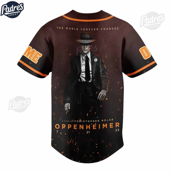 Custom Movie Oppenheimer Baseball Jersey 2