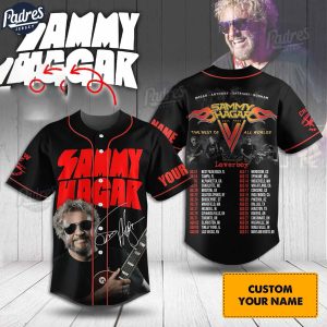 Custom Music Sammy Hagar Baseball Jersey Style 1