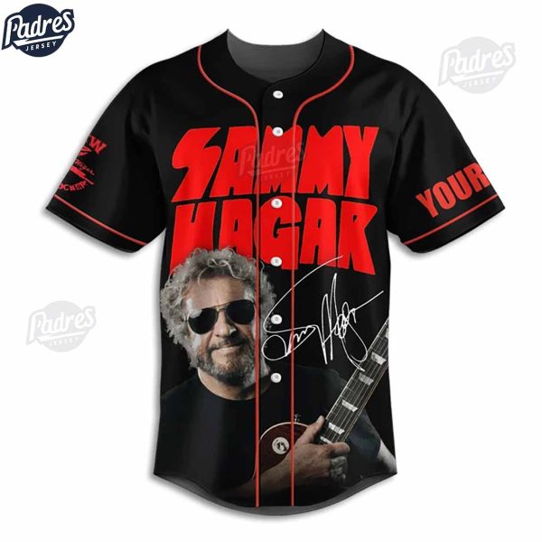 Custom Music Sammy Hagar Baseball Jersey Style 2