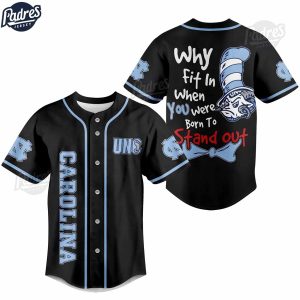 Custom North Carolina Tar Heels NCAA Baseball Jersey 1