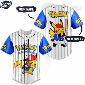 Custom Pokemon Pikachu Baseball Jersey 1