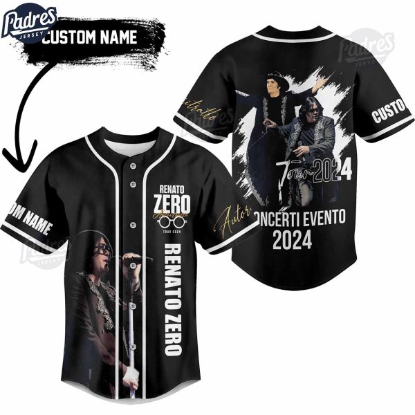 Custom Renato Zero I Concerti Evento 2024 Baseball Jersey 2