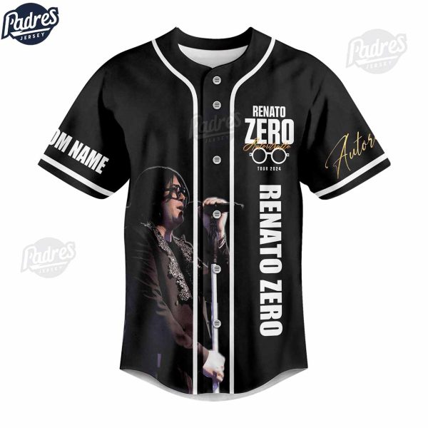 Custom Renato Zero I Concerti Evento 2024 Baseball Jersey 3