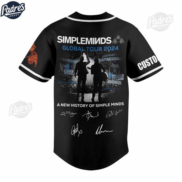 Custom Simple Minds Global Tour 2024 Baseball Jersey Style 3