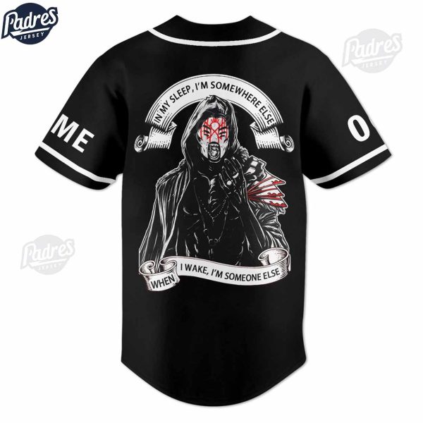 Custom Sleep Token Black Baseball Jersey Shirt 2