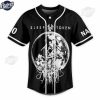 Custom Sleep Token Black Baseball Jersey Shirt 3