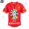 Custom Soccer Euro 2024 Spain Baseball Jersey 2