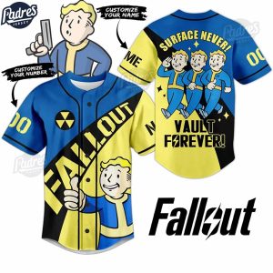 Custom Surface Never Fallout Vault Forever Baseball Jersey Style