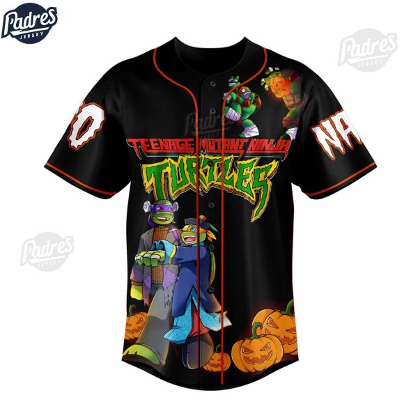 Custom Teenage Mutant Ninja Turtles Halloween Baseball Jersey 2