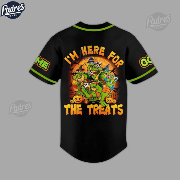 Custom Teenage Mutant Ninja Turtles I Am Here For The Treats Halloween Baseball Jersey 2