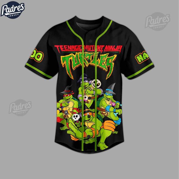 Custom Teenage Mutant Ninja Turtles I Am Here For The Treats Halloween Baseball Jersey 3