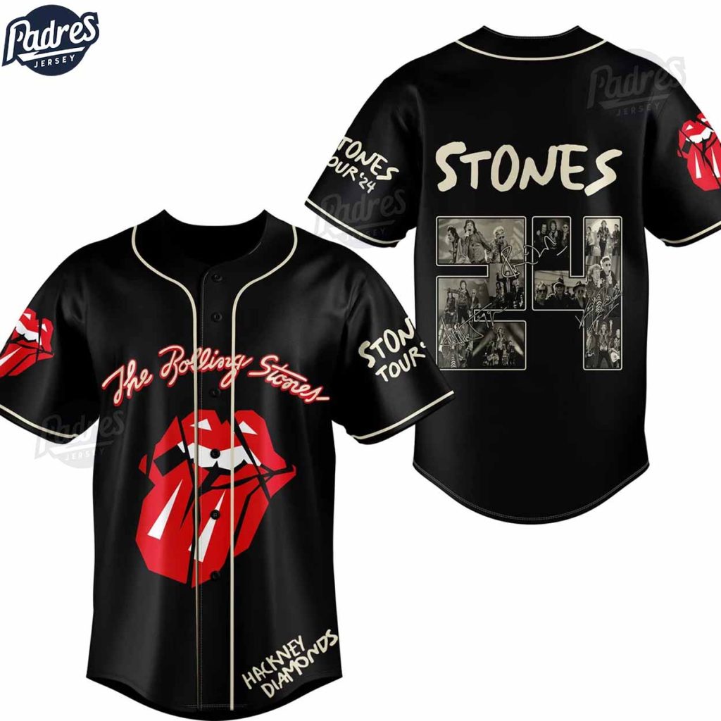 Custom The Rolling Stones Hackney Diamonds Baseball Jersey