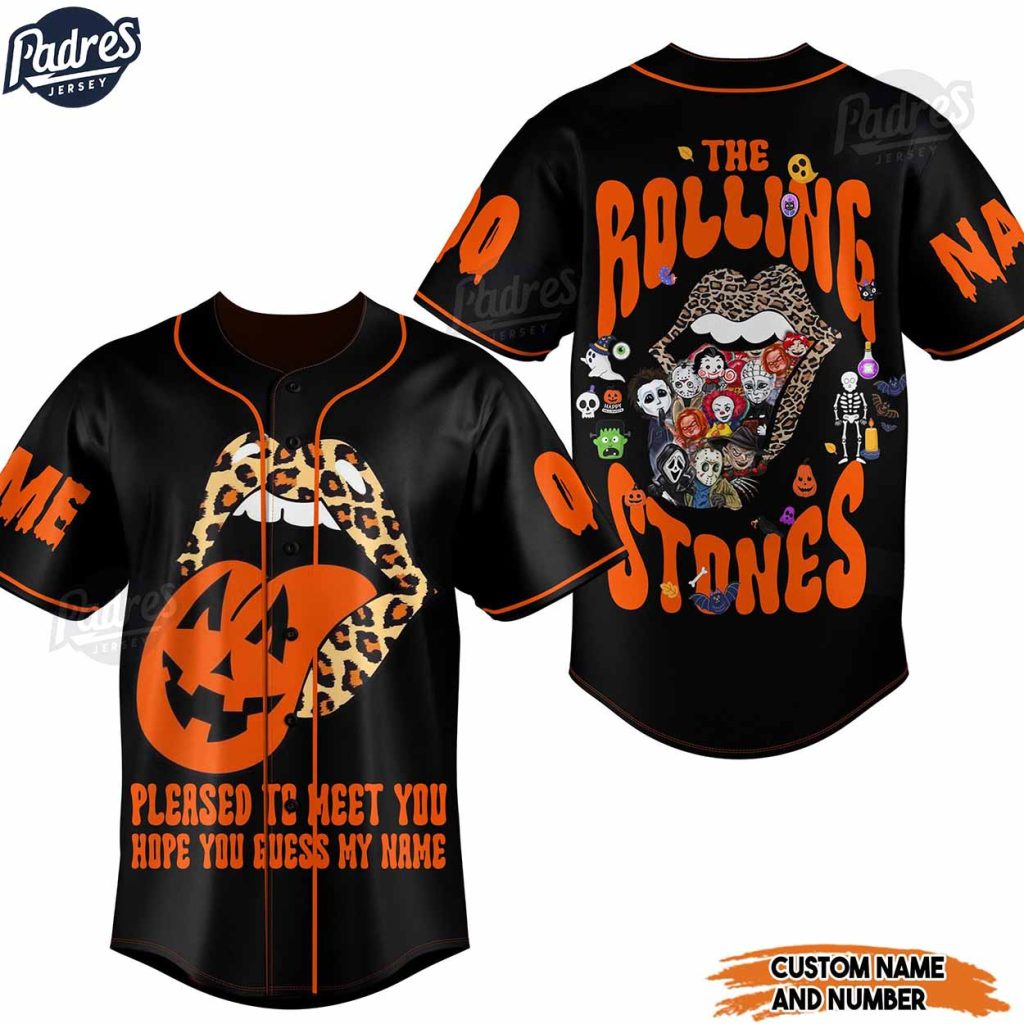 Custom The Rolling Stones Halloween Baseball Jersey Style