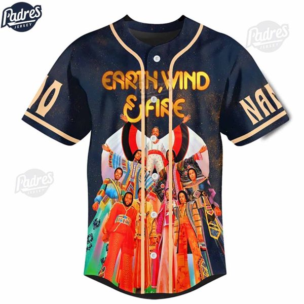 Earth Wind Fire Heart And Soul Tour 2024 Custom Baseball Jersey 2